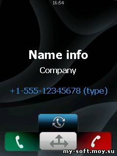 Скин для Caller ID Inesoft Address Book 5 (Recall)