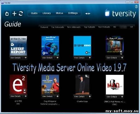 TVersity Media Server Online Video  1.9.7